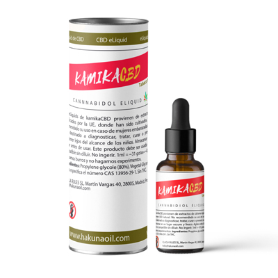 KAMIKA CBD E-Liquid 2,5% CBD Sabor Tabaco Helado